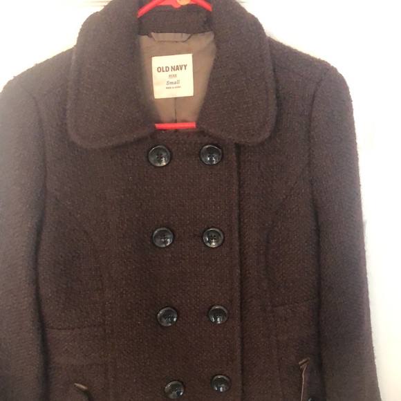 Old Navy Brown Peacoat - Picture 3 of 10